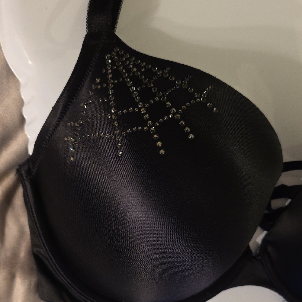 Torrid Black Bra with Rhinestone Accents - Picture 2 of 2